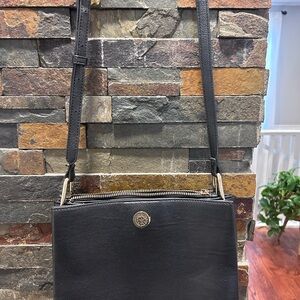 Anne Klein Black Leather Crossbody
